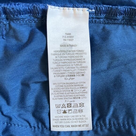 Boden Pants Womens Size 10P Daisy Cropped Chino Pockets Wide Leg Bold Blue - Picture 10 of 13